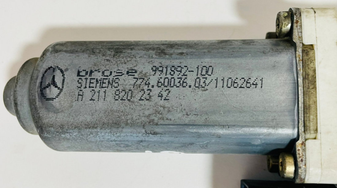 Motoras macara geam dreapta spate Siemens 991892-100 / 7746003603 / 11062641 / A2118202342 Mercedes-Benz E-Class W211 [2002 - 2006]