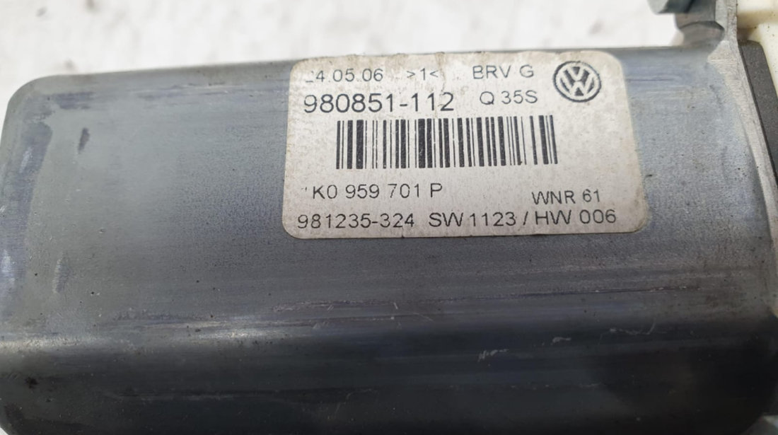 Motoras macara geam stanga fata 1k0959701p Volkswagen VW Passat B6 [2005 - 2010]