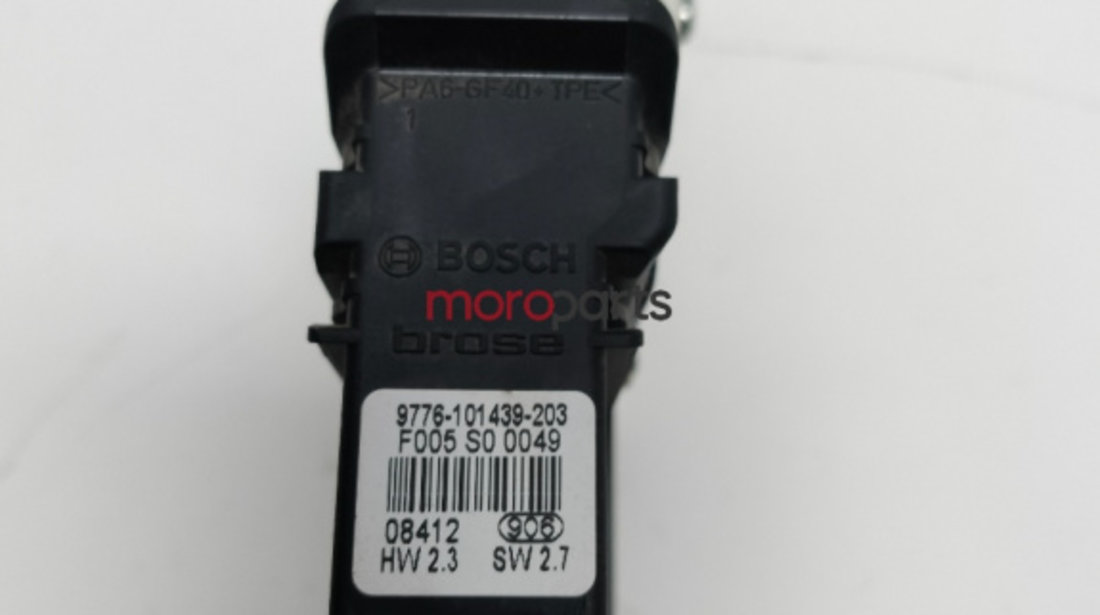 Motoras macara geam stanga spate VOLKSWAGEN BORA (1J2) [ 1998 - 2013 ] 16V (ATN, AUS, AZD, BCB) 77KW|105HP VAG 9776-101439-203 OEM 1J4959811C