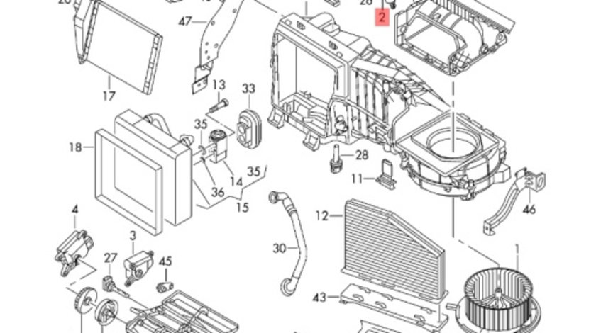 Motoras reglaj aeroterma Volkswagen Touran (1T) Monovolum 2006 1.9 TDI OEM 1K0907511C