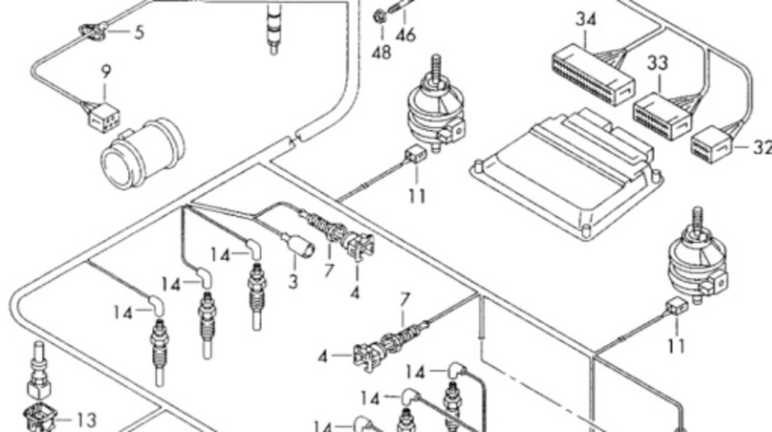 Mufa 4 pini VAG OEM 1J0973704