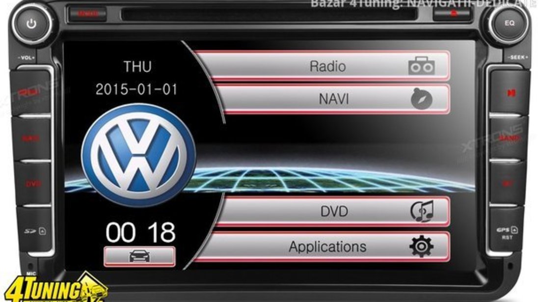 NAVIGATIE DEDICATA VW TOURAN XTRONS PF81MTVS DVD PLAYER GPS TV CARKIT  #12479279