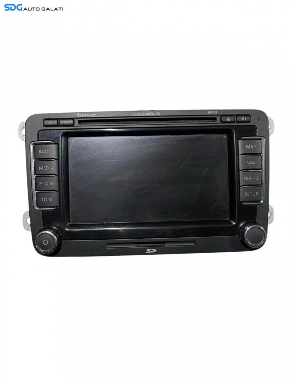 Navigatie Radio CD Player Columbus Skoda Yeti 2010 - 2018 Cod 3T0035680 [S0123]