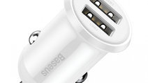 Încărcător Auto Baseus Grain Pro 2x USB 4,8 A A...