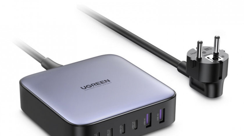 Încărcător Multi-port Ugreen 200W PPS 4 X USB Tip C / 2 X USB-A Gri (CD271) 40914-UGREEN