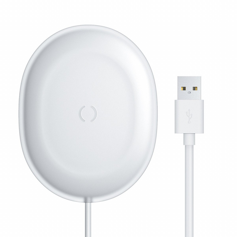 Încărcător Wireless Baseus Jelly Qi 15 W + USB - Cablu USB Tip C Alb (WXGD-02)