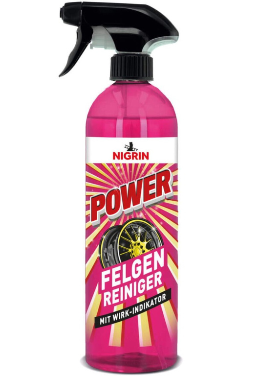 Nigrin Power Rim Cleaner Solutie Gel Curatare Jante Cu Indicator De Actiune 750ML 686924