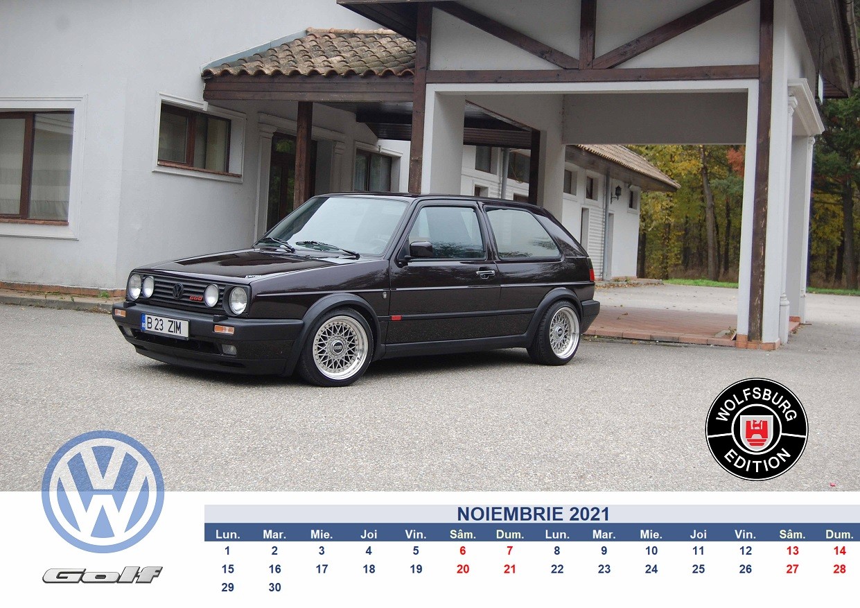 Poze Poze Stiri - Nu ai voie sa ratezi aceste poze daca esti fan Volkswagen.  Calendar pe 2021 cu cele mai tari Golf-uri clasice din Romania - 600440