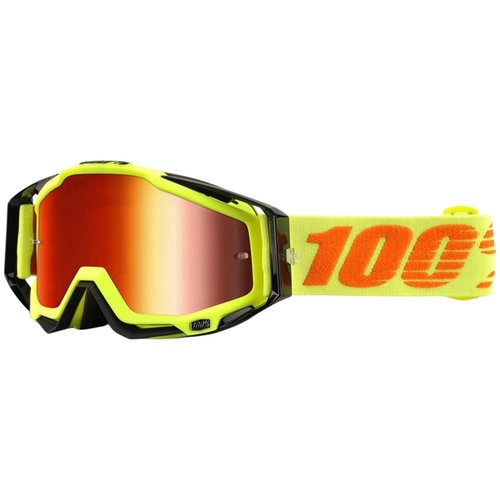 Ochelari Moto 100&amp; Racecraft Attack Yellow Portocaliu / Galben 50110-026-02