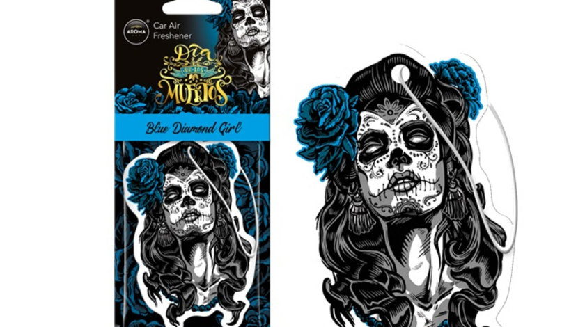 Odorizant Auto Aroma Dia De Los Muertos Blue Diamond Girl Amio A83116