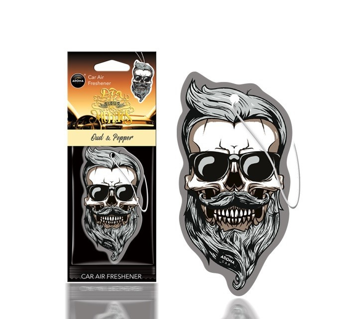 Odorizant auto DIA DE LOS MUERTOS Oud&Pepper Skull