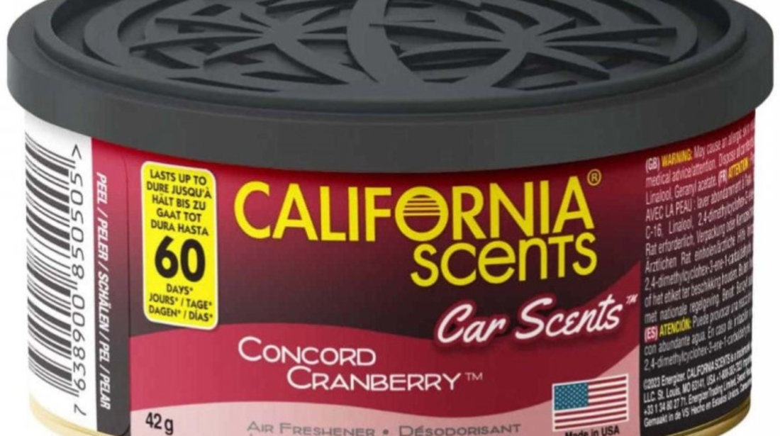 Odorizant California Scents® Car Scents Concord Cranberry 42G