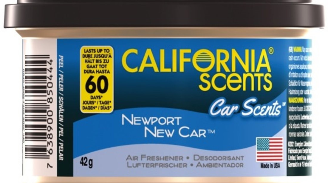 Odorizant California Scents® Car Scents Newport New Car 42G AMT34-008