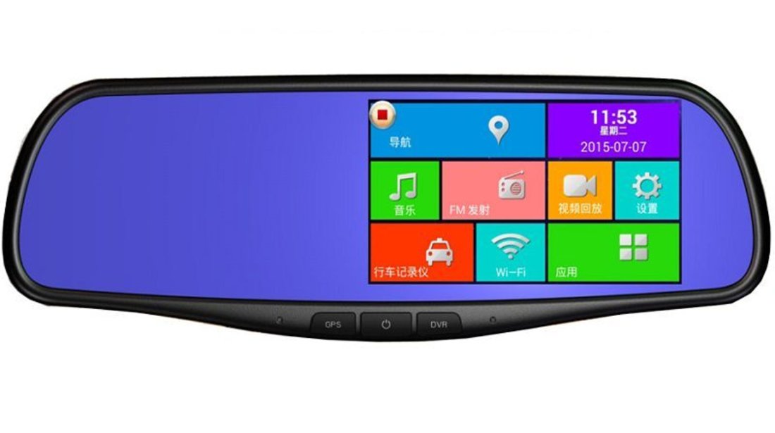 Oglinda auto cu DVR Full HD android gps internet si intrare de camera spate  cu inlocuire oglinda ori #1669386