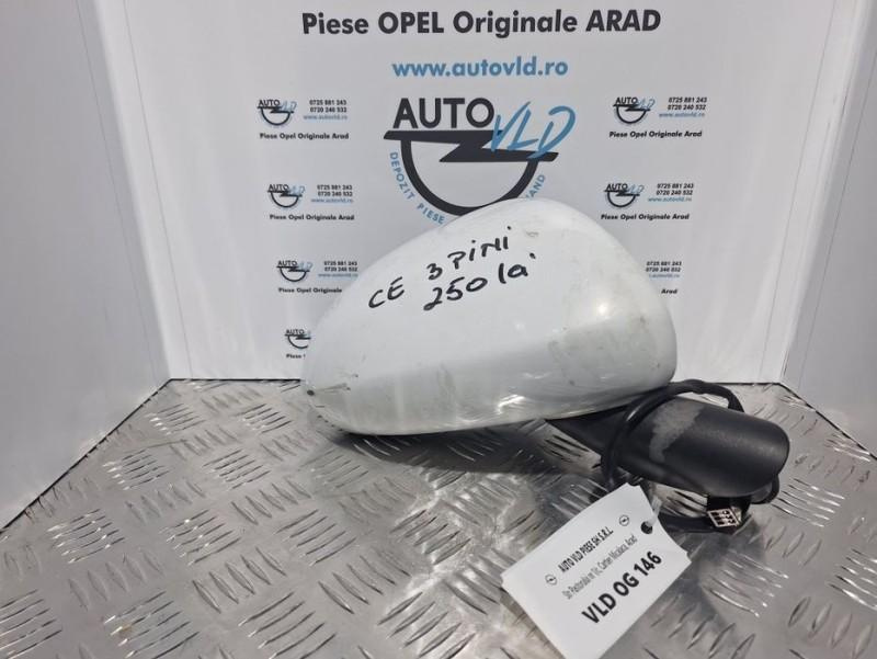 Oglinda dreapta 5 pini culoare alba Opel Corsa E 2014-2019