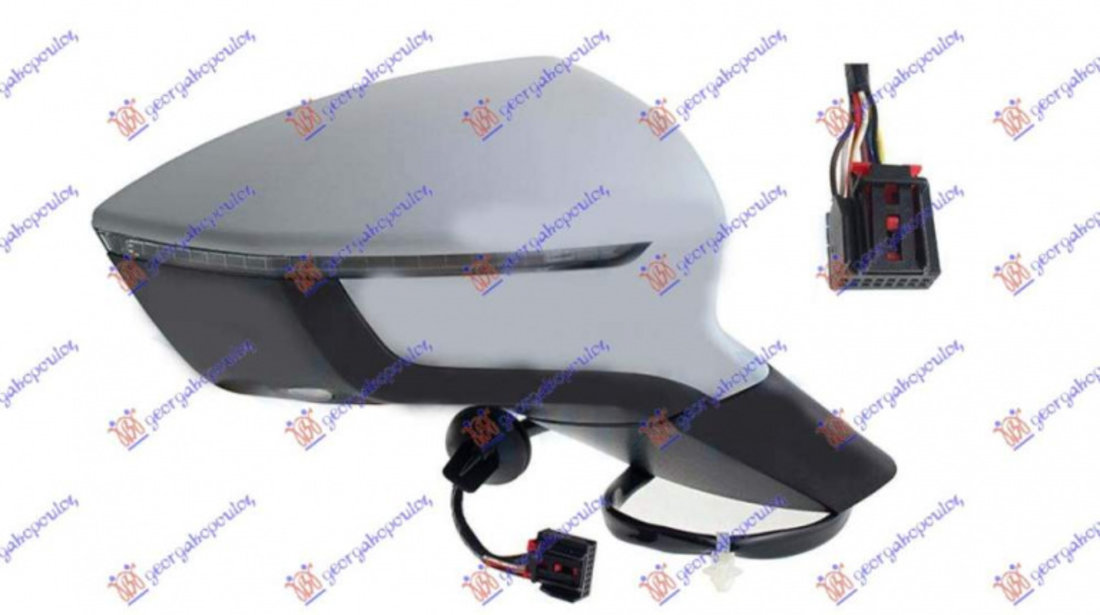 Oglinda Electrica Cu Incalzire Pregatita Pentru Vopsit - Seat Toledo 2012