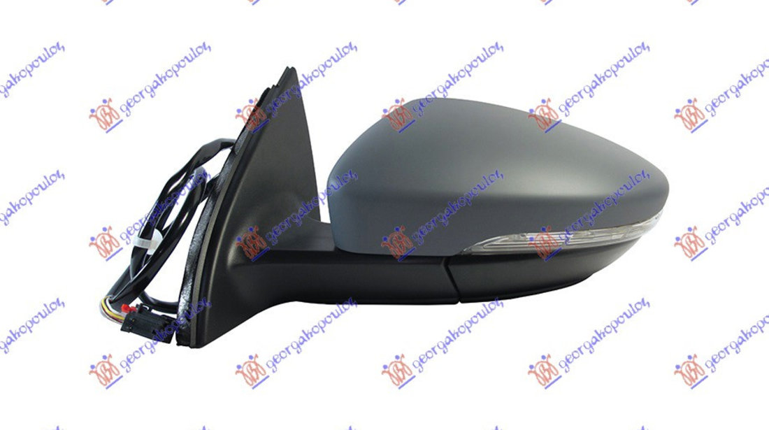 Oglinda Electrica Cu Incalzire Pregatita Pentru Vopsit - Vw Passat 2011 , 3aa857507