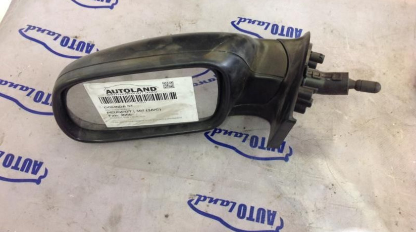 Oglinda Stanga Mecanica Neagra Peugeot 307 3A/C 2000