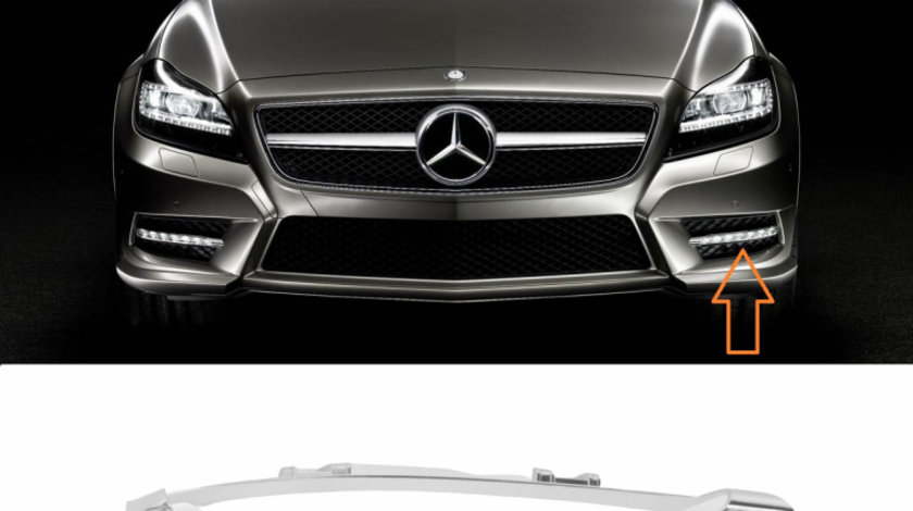 Ornament Crom Grila Bara Fata Stanga Daylight Oe Mercedes-Benz CLS-Class C218 2010→ AMG A2188850674