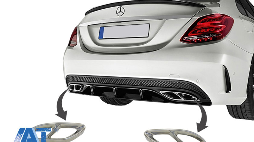 Ornamente tobe sistem de evacuare compatibil cu Mercedes C-Class W205 S65 E65 GLE W166 X166 GLC W253 Design