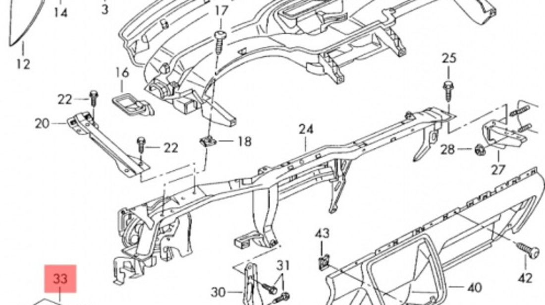 Ornamente VOLKSWAGEN SHARAN (7M8, 7M9, 7M6) [ 1995 - 2010 ] TDI (BRT) 103KW|140HP VAG OEM 7M3864875A