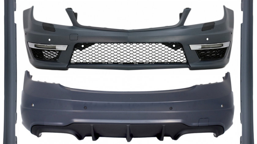 Pachet Exterior compatibil cu Mercedes C-Class W204 (2007-2015) Facelift C63 Design CBMBW204C63