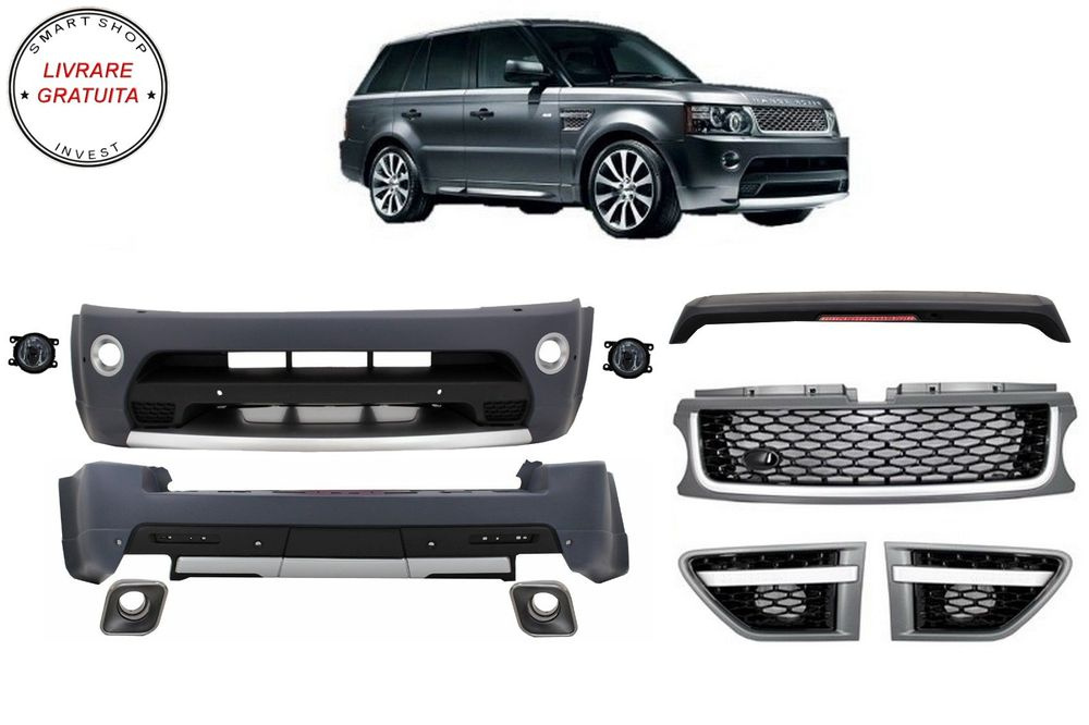 Pachet Exterior cu Grila Centrala Land Range Rover Sport L320 Facelift (2009-2013)- livrare gratuita