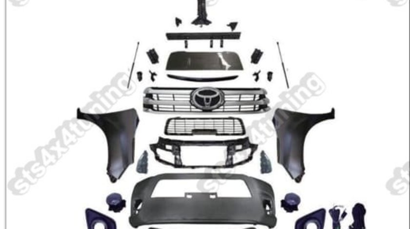 PACHET EXTERIOR KIT CONVERSIE FATA COMPLET FACELIFT 2016 REVO LOOK PENTRU HILUX VIGO 2005-2015