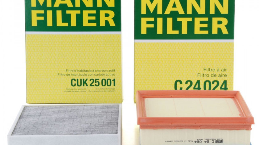 Pachet Revizie Filtru Aer + Polen Mann Filter Bmw Seria 4 F32, F82 2013→ 418d 420d 425d C24024+CUK25001