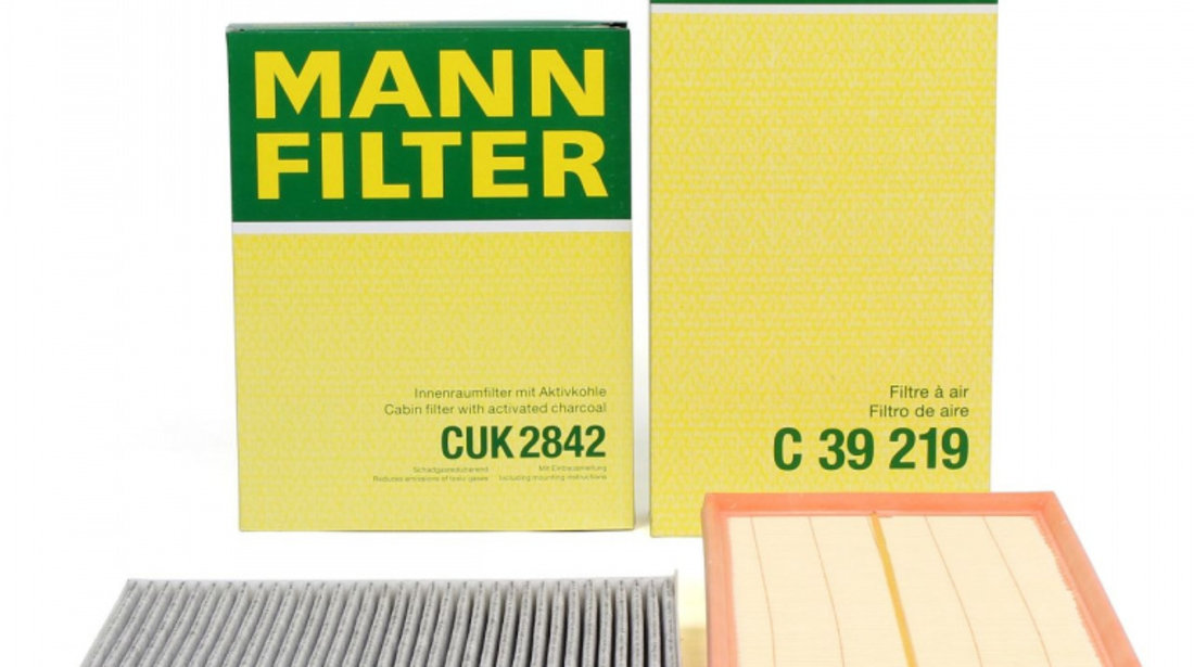 Pachet Revizie Filtru Aer + Polen Mann Filter Volkswagen Touareg 1 2002-2013 C39219+CUK2842