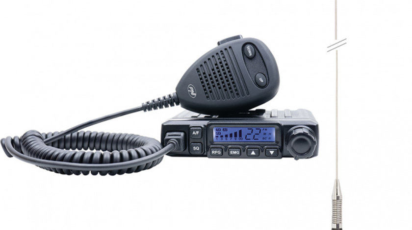Pachet Statie radio CB PNI Escort HP 6500 ASQ + Antena CB PNI ML100 PNI-PACK63