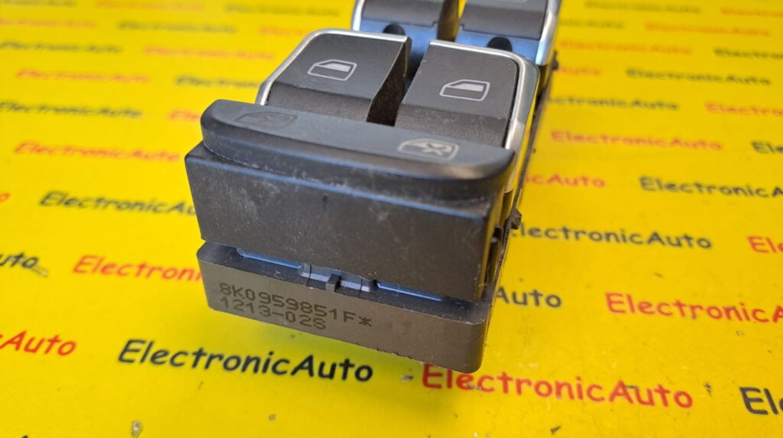 Panou Butoane Comanda Geamuri Electrice Audi A4, 8K0959851F,