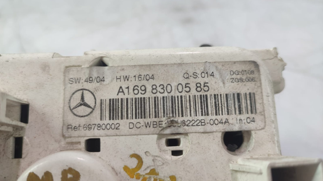 Panou clima ac Mercedes-Benz A-Class W169 [2004 - 2008]