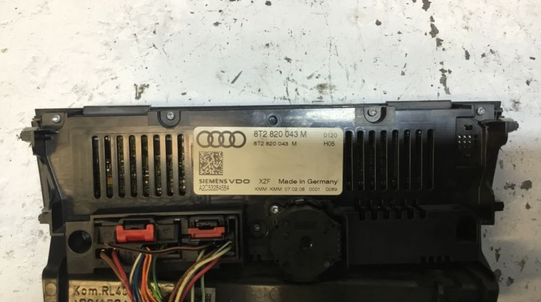 Panou Comanda Ac ventilatie 8t2820043m Climatronic Audi A5 2007