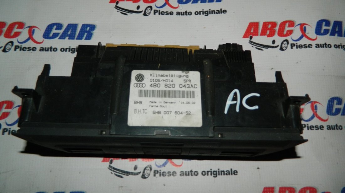 Panou comanda climatizare Audi A4 4B C5 cod: 4B0820043AC