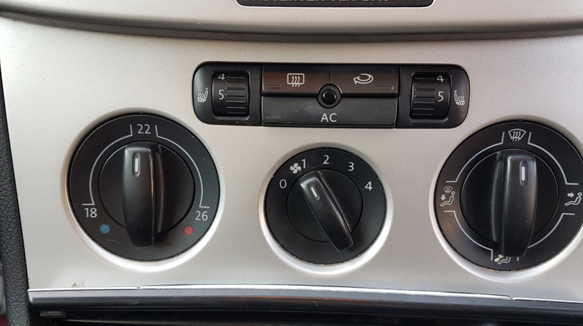 Panou Modul Control AC Clima Climatronic cu Incalzire Scaune Volkswagen Passat B6 2005 - 2010