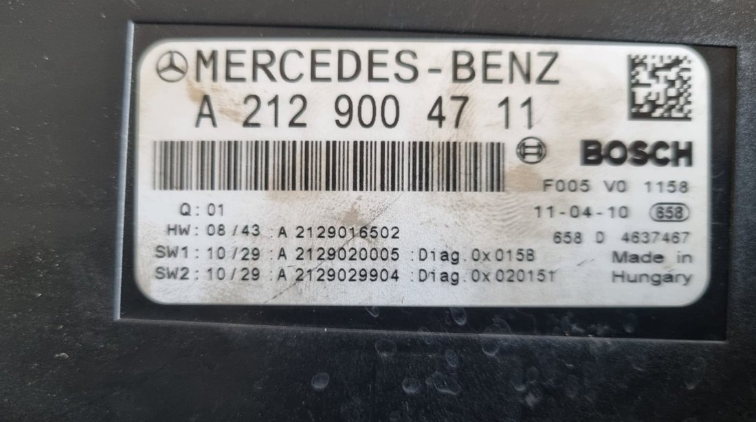 Panou sigurante / SAM Mercedes-Benz C-Class T-modell (S204) C 350 CDI 3.0 265cp cod : A2129004711