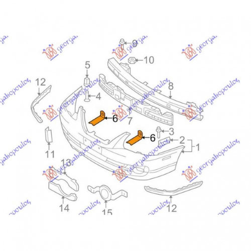 Panou Spate - Hyundai Elantra 2004 , 69100-2d510