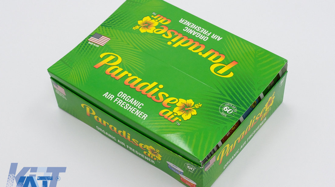 Paradise Aer Fresh Odorizant Organic Tip Conserva 12 Bucati Asortat