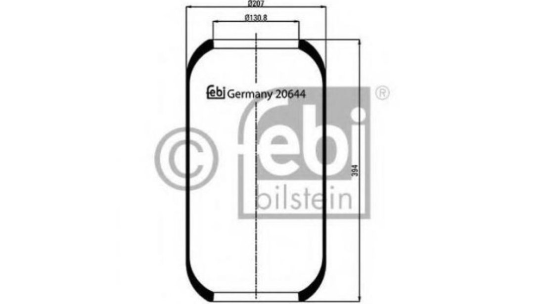 Perna aer suspensie pneumatica Volvo FH 16 1993-2016 #3 0003270101