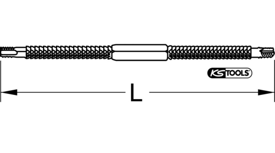 Pila Pentru Filete, Metrica, 230mm Pas 0.8-3.0mm Ks Tools 150.1340