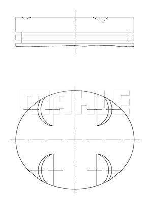 Piston (0831500 MAH) BMW