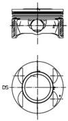 Piston (40027700 KS) CHEVROLET,HOLDEN,OPEL,VAUXHALL