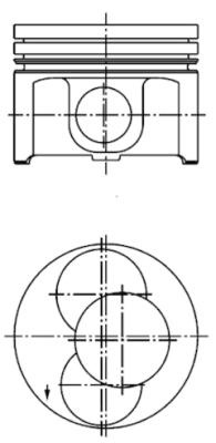 Piston (40092700 KS) SEAT,SKODA,VW