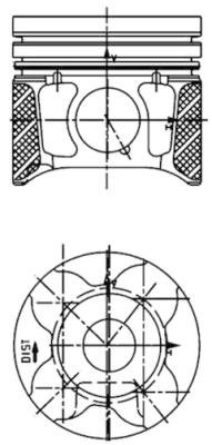 Piston (40179610 KS) Citroen,FIAT,FORD,MINI,PEUGEOT,SANTANA,SUZUKI,VOLVO