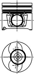 Piston (40218630 KOLBENSCHMIDT)