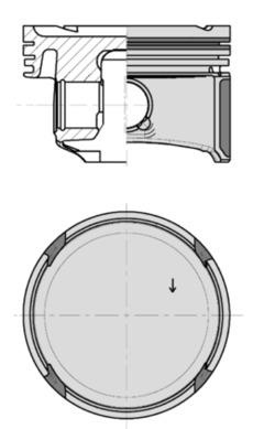 Piston (40795600 KS) SEAT,SKODA,VW