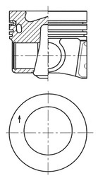 Piston (41271610 KS) AUDI,SEAT,SKODA,VW