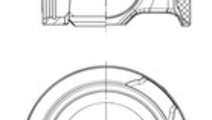 Piston (41296600 KOLBENSCHMIDT) DAF,VAN HOOL