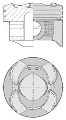 Piston (41513600 KOLBENSCHMIDT) SMART